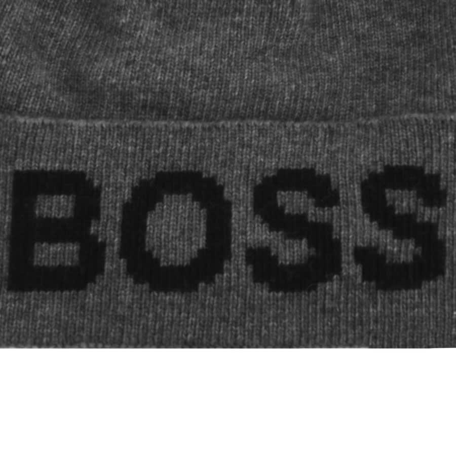 Alternative Image for ProductBOSS Logo Beanie Hat Grey3
